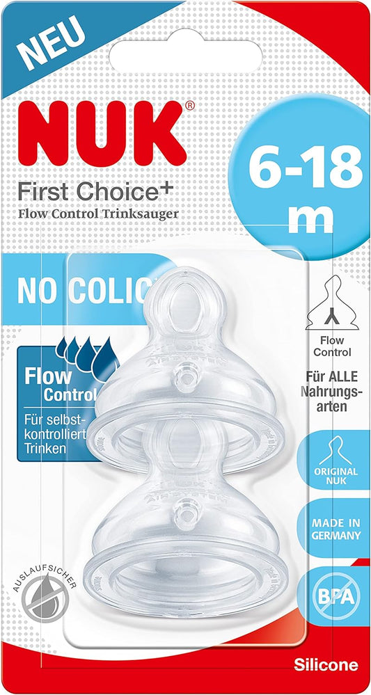 Tetina NUK First Choice+ Flow Control 6-18 meses silicona